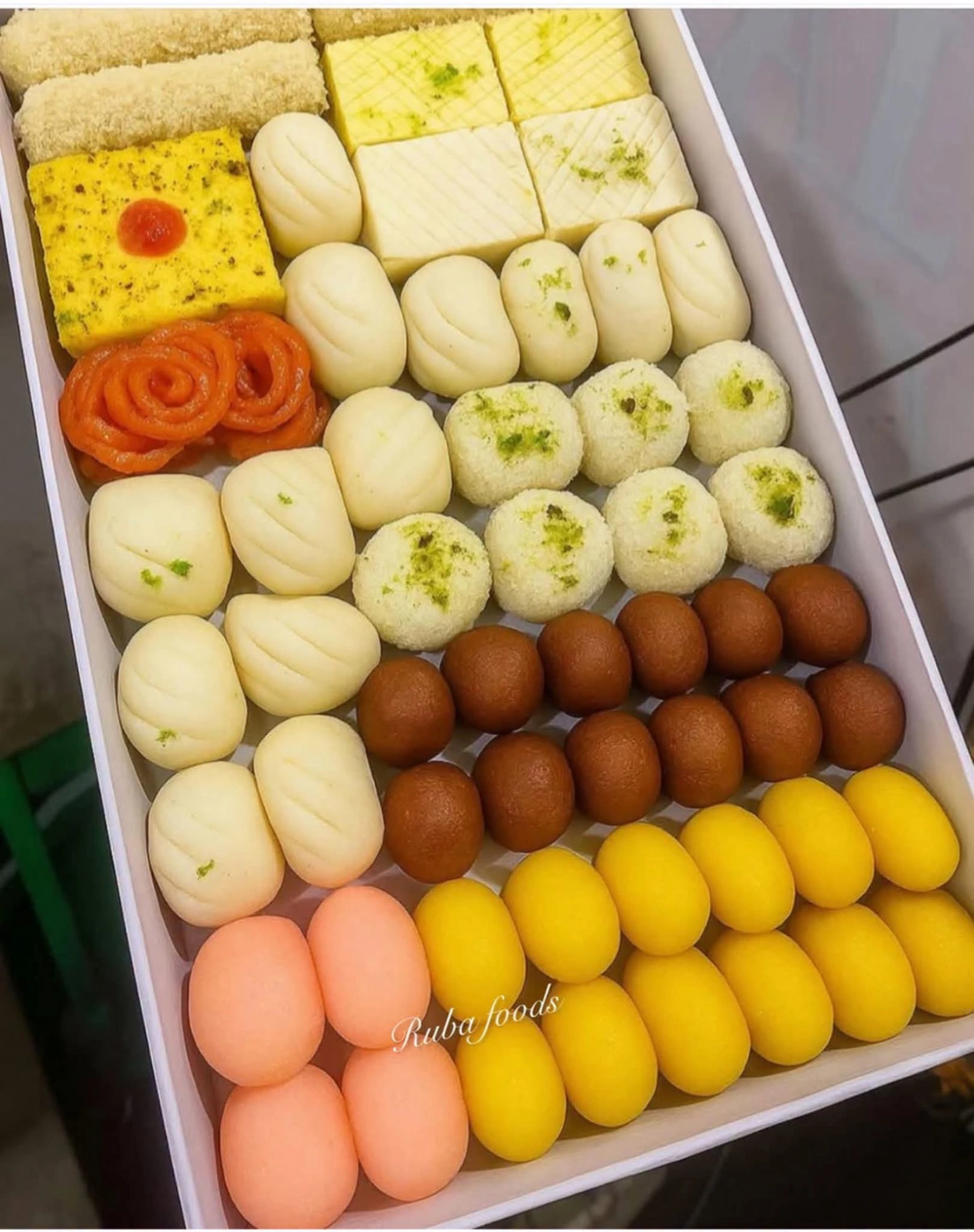 Assorted pure desi ghee mithai at Samij Sweets
